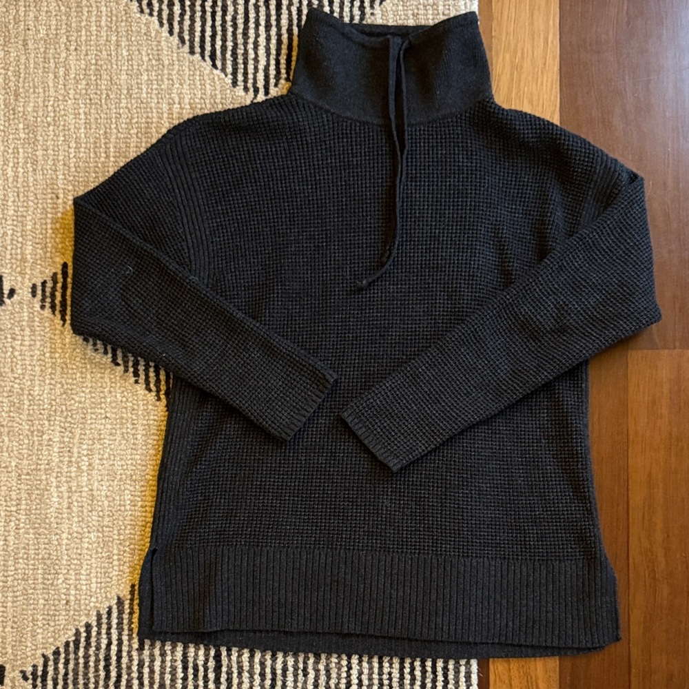 Lou & Grey Dark Gray Turtleneck Sweater
